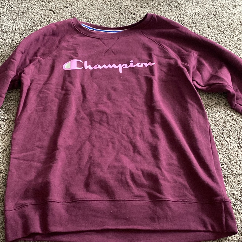 Burgundy Champion Crewneck